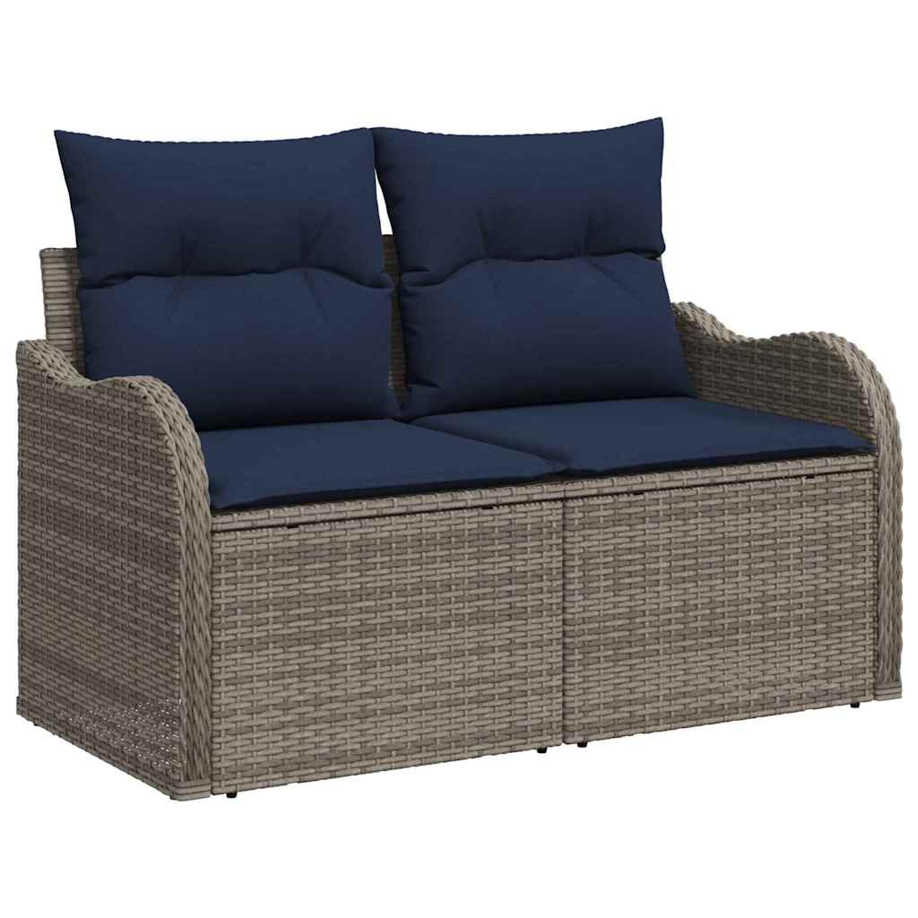 Havesofa Sæt Grå 55 x 55 x 37 cm polyrattan