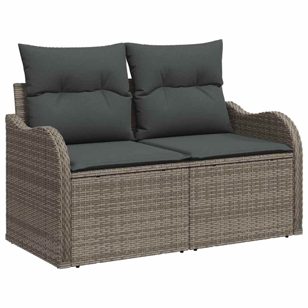 Havesofa Sæt Grå 55 x 55 x 37 cm polyrattan
