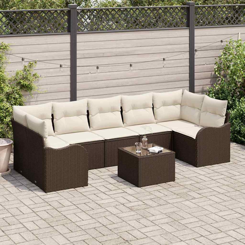 Havesofa Sæt Brun 55 x 55 x 37 cm polyrattan
