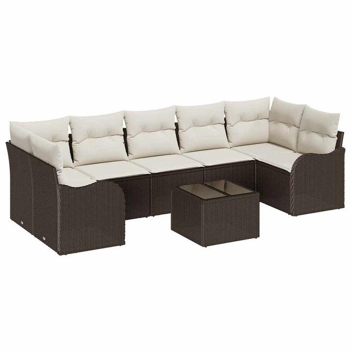 Havesofa Sæt Brun 55 x 55 x 37 cm polyrattan