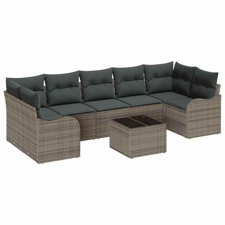 Havesofa Sæt Grå 55 x 55 x 37 cm polyrattan