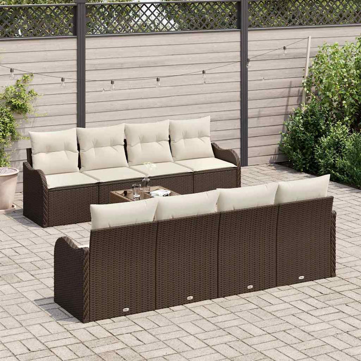 Havesofa Sæt Brun 55 x 55 x 37 cm polyrattan