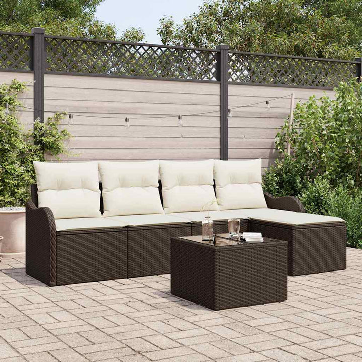 Havesofa Sæt Brun polyrattan