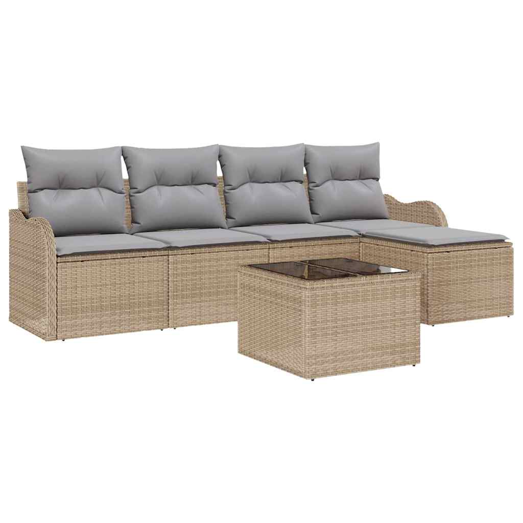 Havesofa Sæt Beige polyrattan