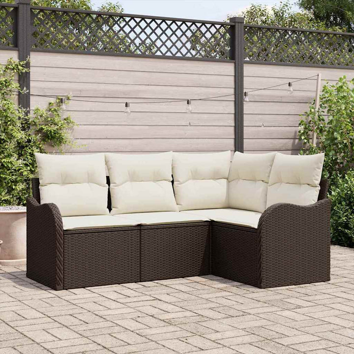 Havesofa Sæt Brun polyrattan