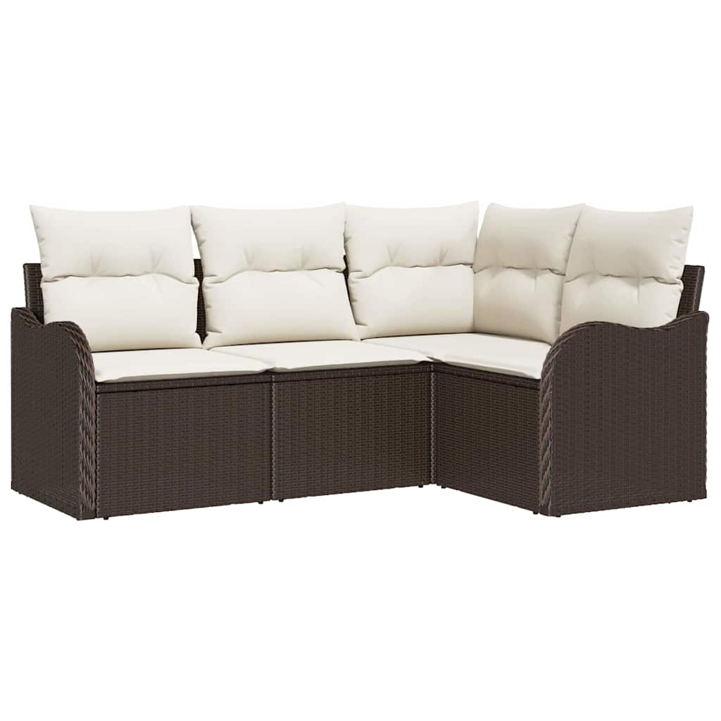 Havesofa Sæt Brun polyrattan