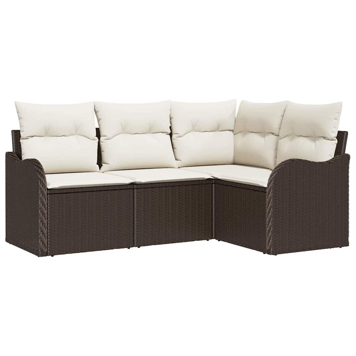 Havesofa Sæt Brun polyrattan
