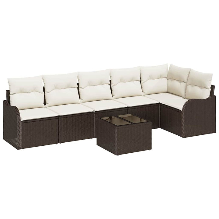 Havesofa Sæt Brun polyrattan