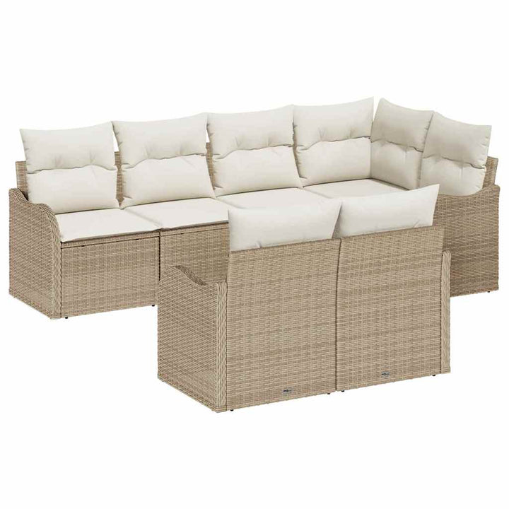Havesofa Sæt Beige polyrattan