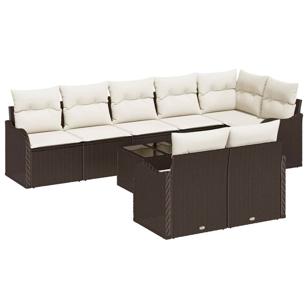 Havesofa Sæt Brun polyrattan