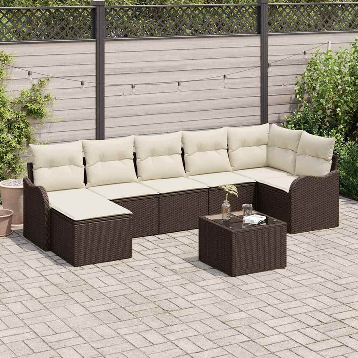 Havesofa Sæt Brun polyrattan