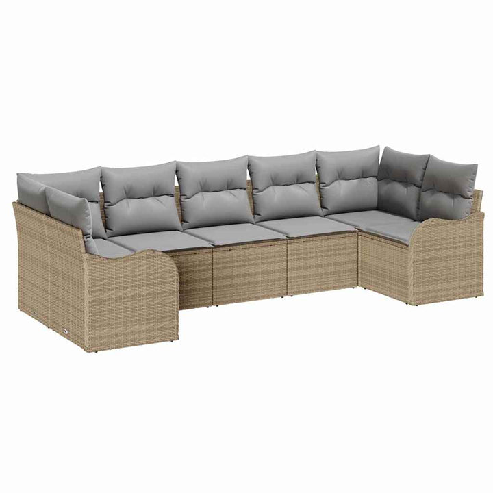 Havesofa Sæt Beige polyrattan