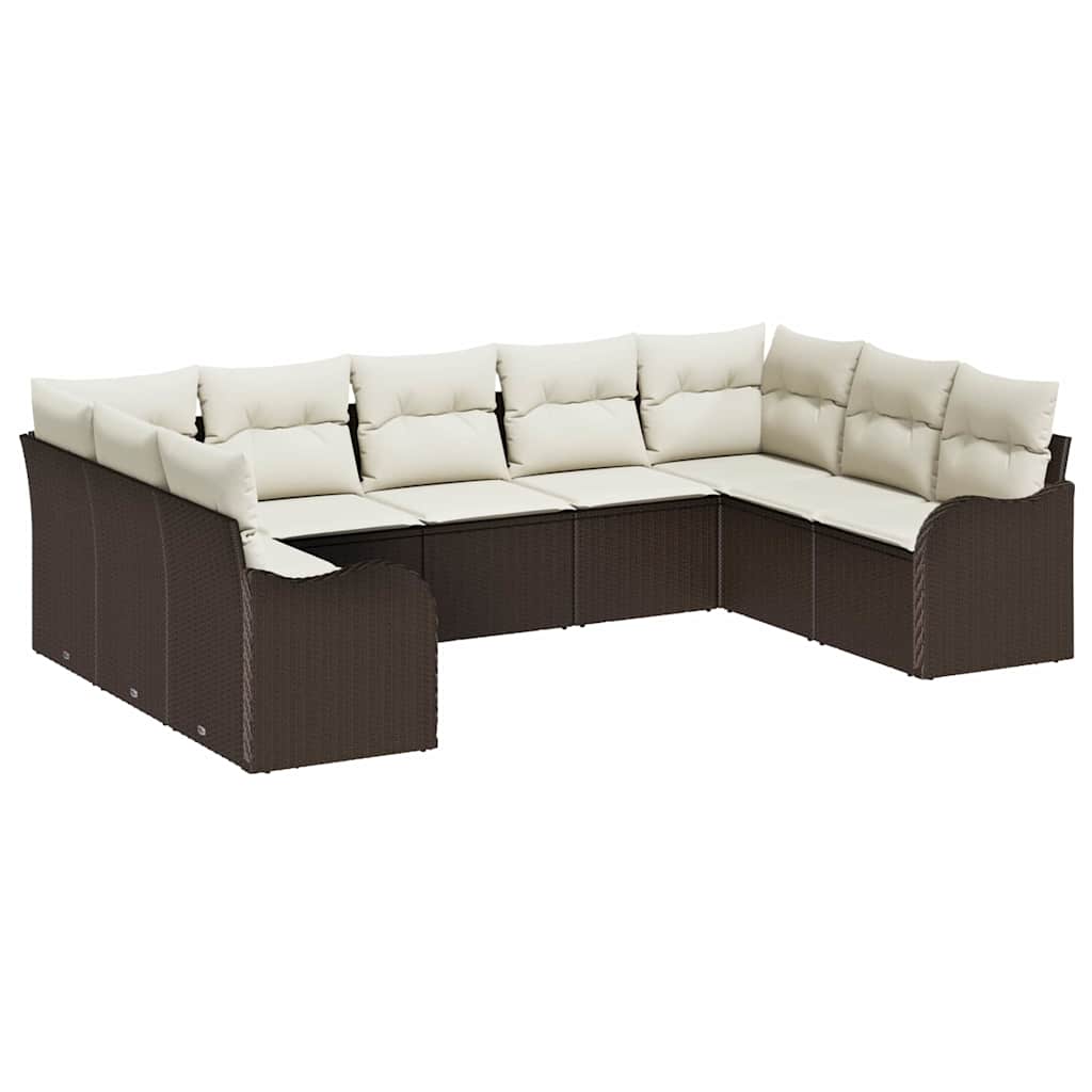 Havesofa Sæt Brun polyrattan
