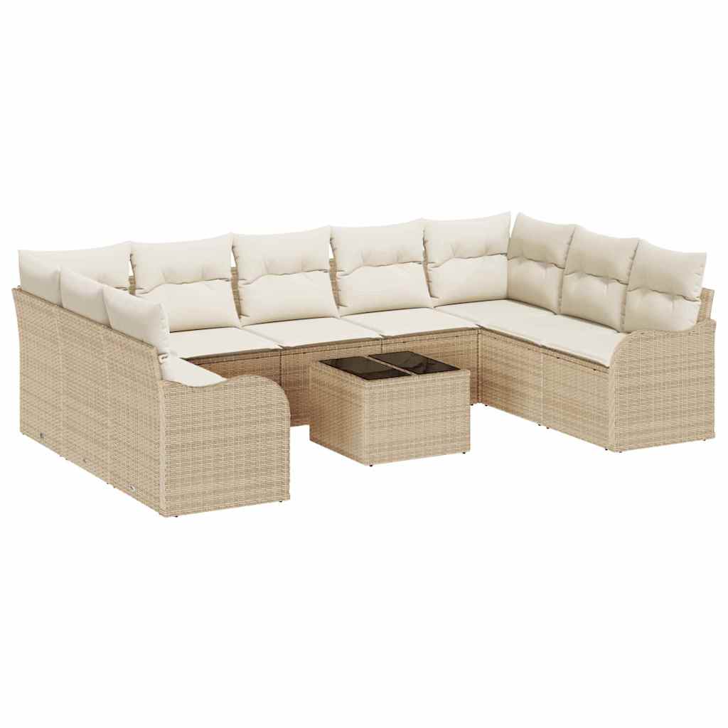 Havesofa Sæt Beige polyrattan