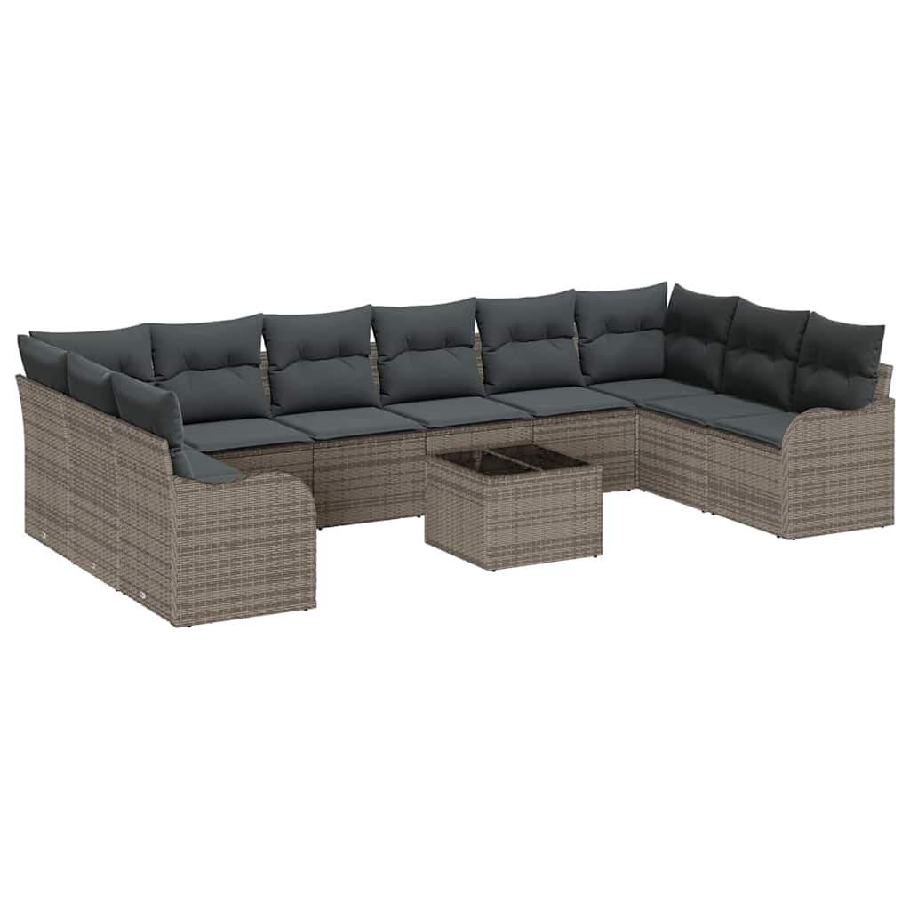 Havesofa Sæt Grå 55 x 55 x 37 cm polyrattan