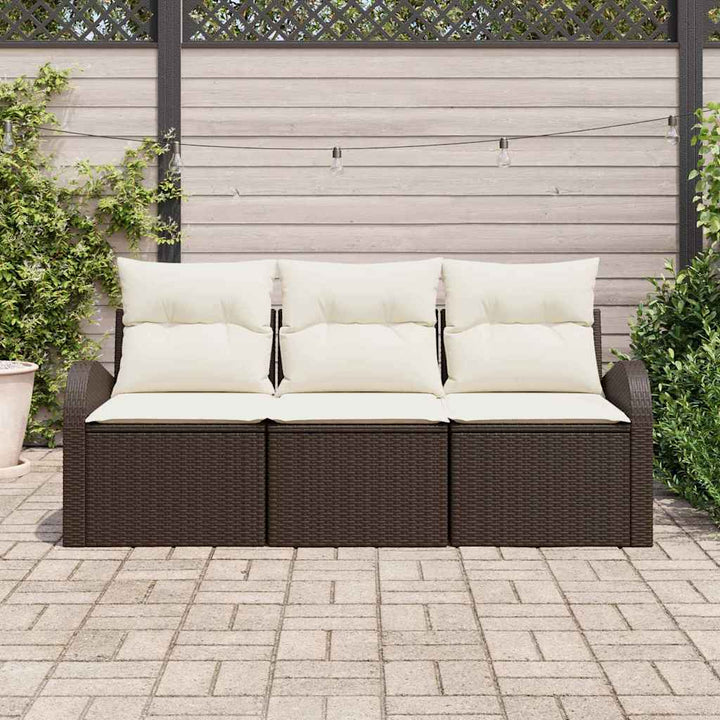 Havesofa Sæt Brun polyrattan