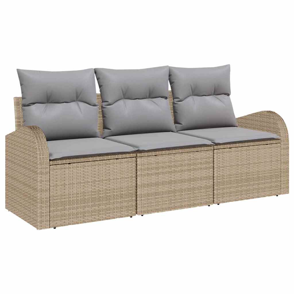 Havesofa Sæt Beige polyrattan