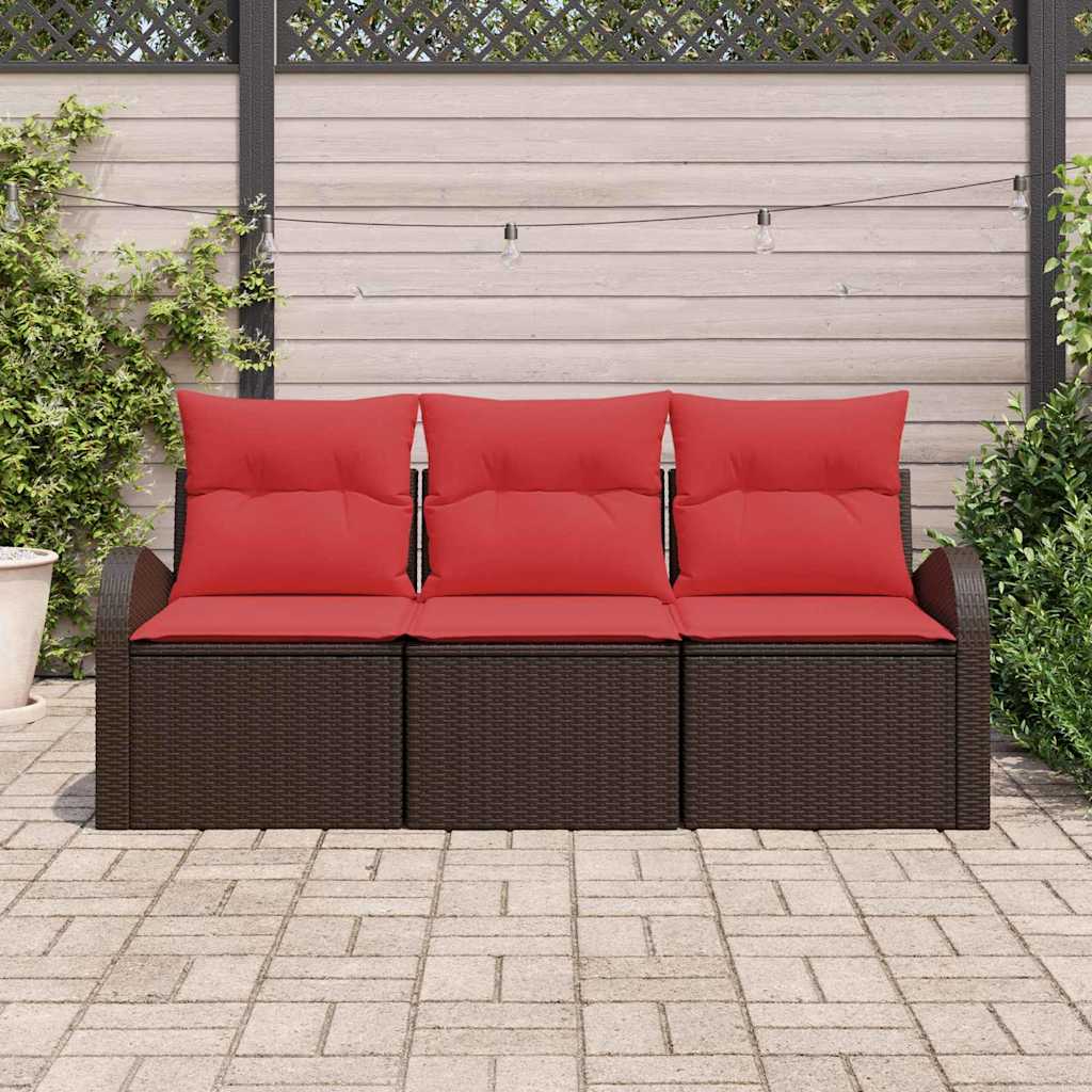 Havesofa Sæt Brun polyrattan