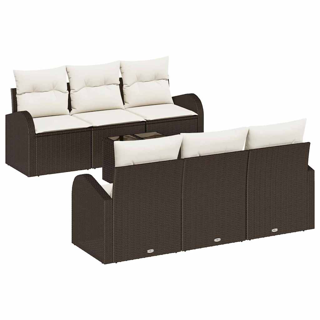 Havesofa Sæt Brun 55 x 55 x 37 cm polyrattan