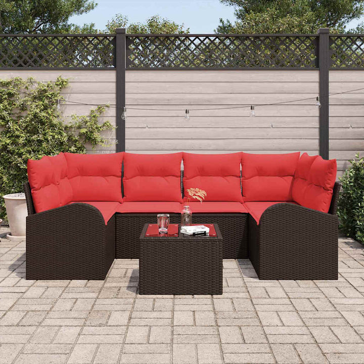 Havesofa Sæt Brun 55 x 55 x 37 cm polyrattan