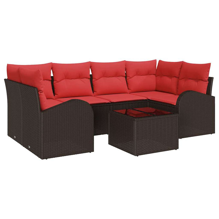 Havesofa Sæt Brun 55 x 55 x 37 cm polyrattan