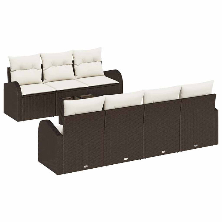 Havesofa Sæt Brun 55 x 55 x 37 cm polyrattan