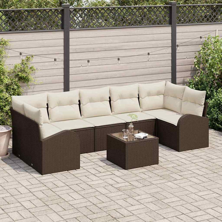 Havesofa Sæt Brun 55 x 55 x 37 cm polyrattan