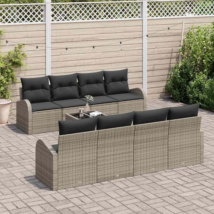 Havesofa Sæt Grå 55 x 55 x 37 cm polyrattan