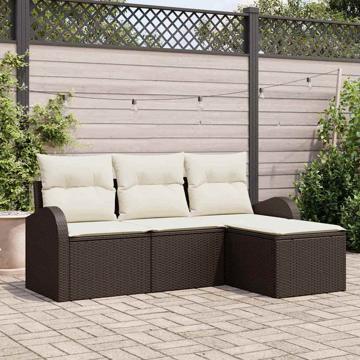 Havesofa Sæt Brun polyrattan