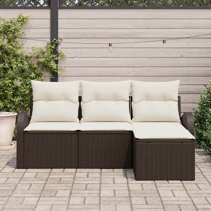 Havesofa Sæt Brun polyrattan