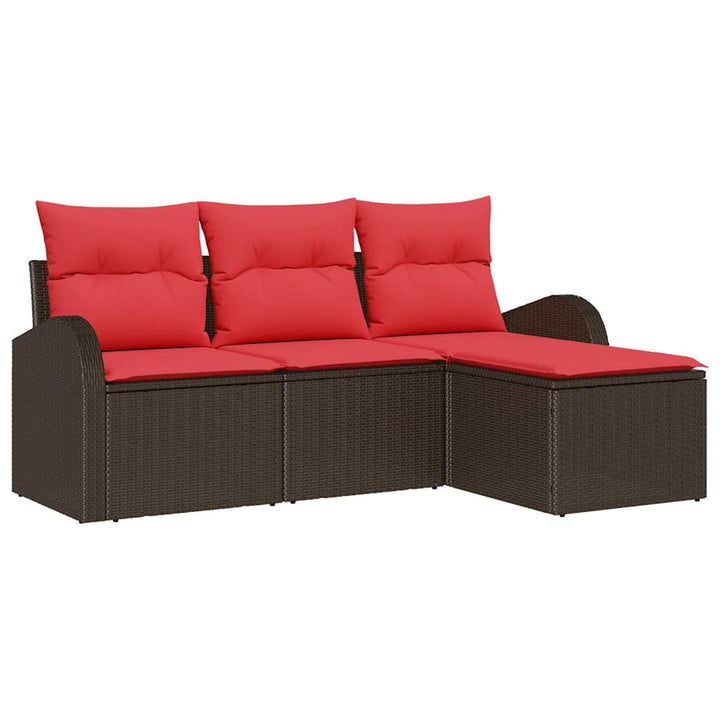 Havesofa Sæt Brun polyrattan