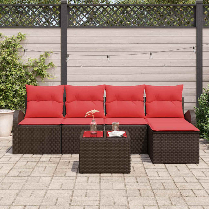 Havesofa Sæt Brun polyrattan