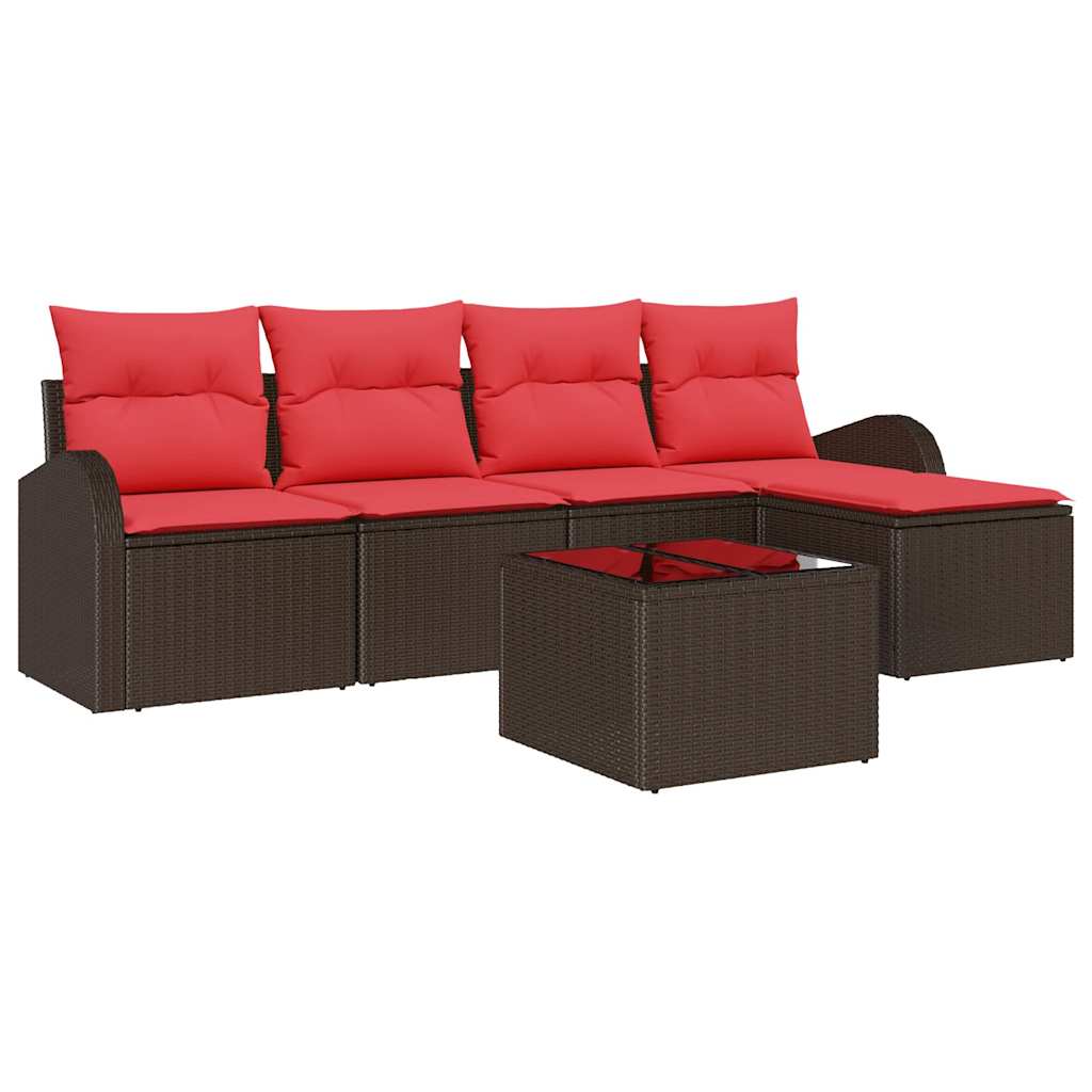 Havesofa Sæt Brun polyrattan