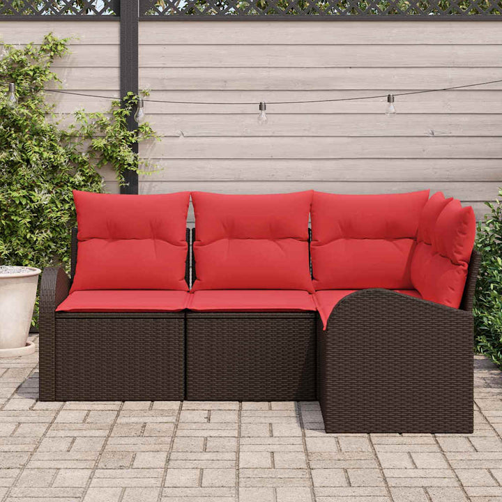 Havesofa Sæt Brun polyrattan