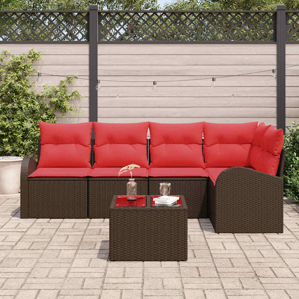 Havesofa Sæt Brun polyrattan
