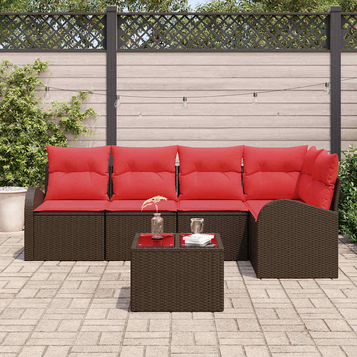 Havesofa Sæt Brun polyrattan