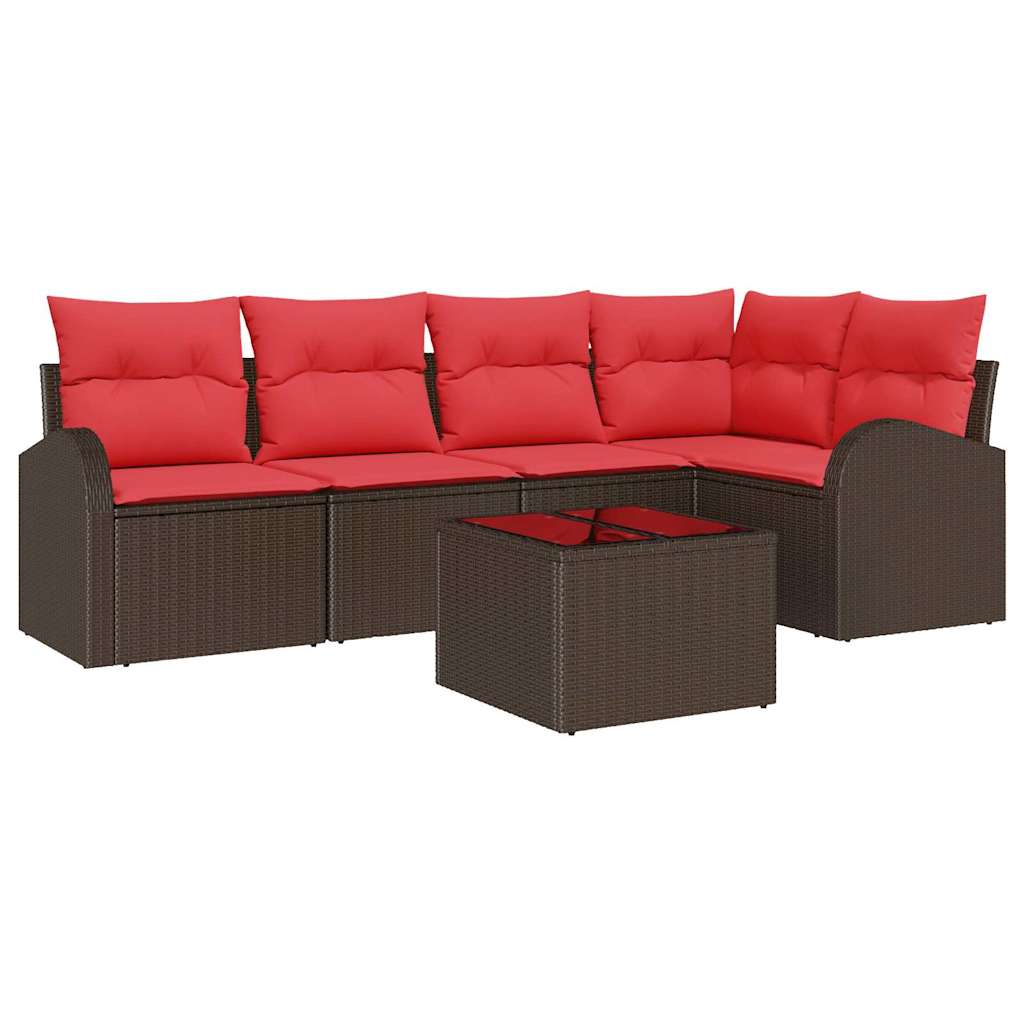 Havesofa Sæt Brun polyrattan