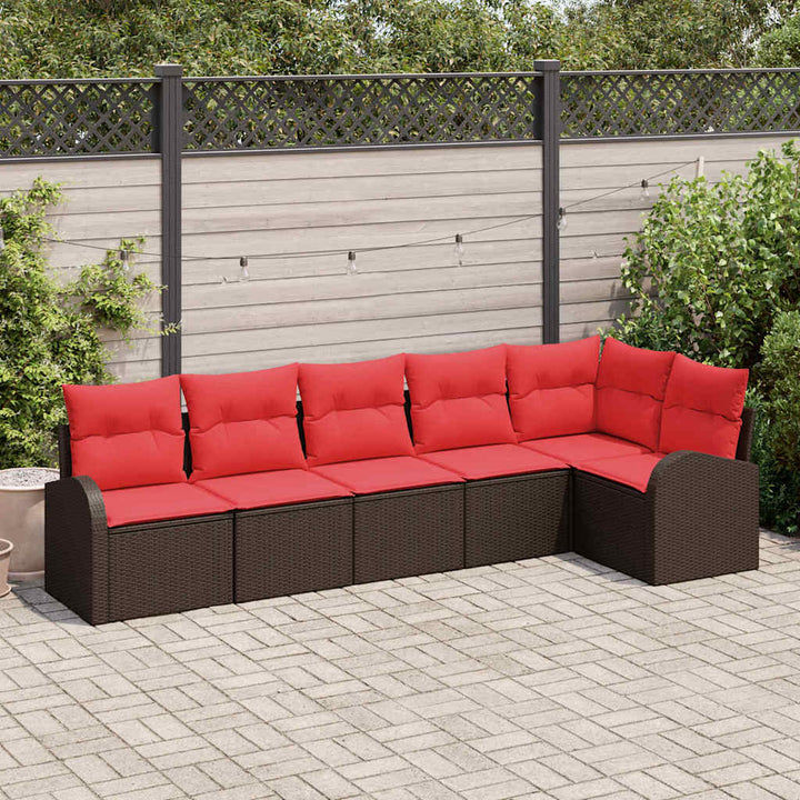 Havesofa Sæt Brun polyrattan