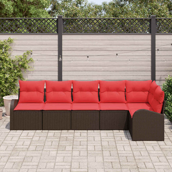 Havesofa Sæt Brun polyrattan