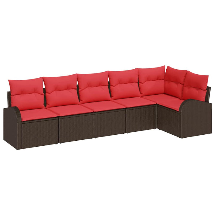 Havesofa Sæt Brun polyrattan