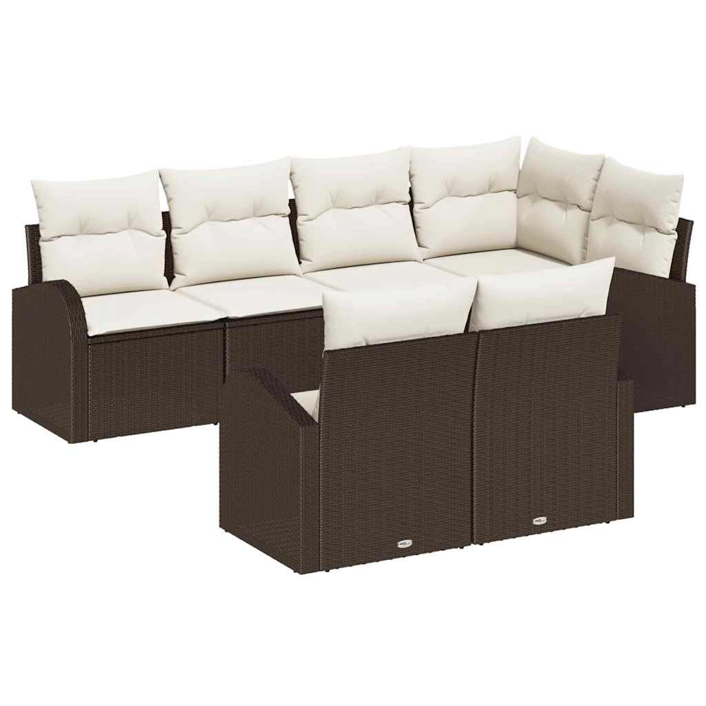 Havesofa Sæt Brun polyrattan
