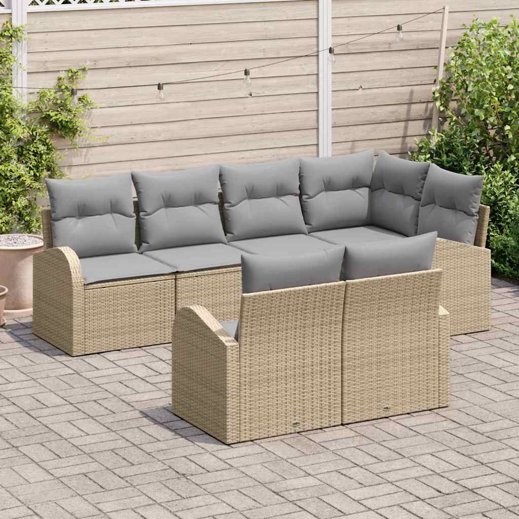 Havesofa Sæt Beige polyrattan