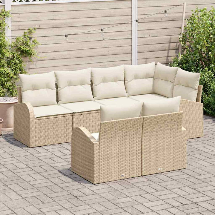 Havesofa Sæt Beige polyrattan