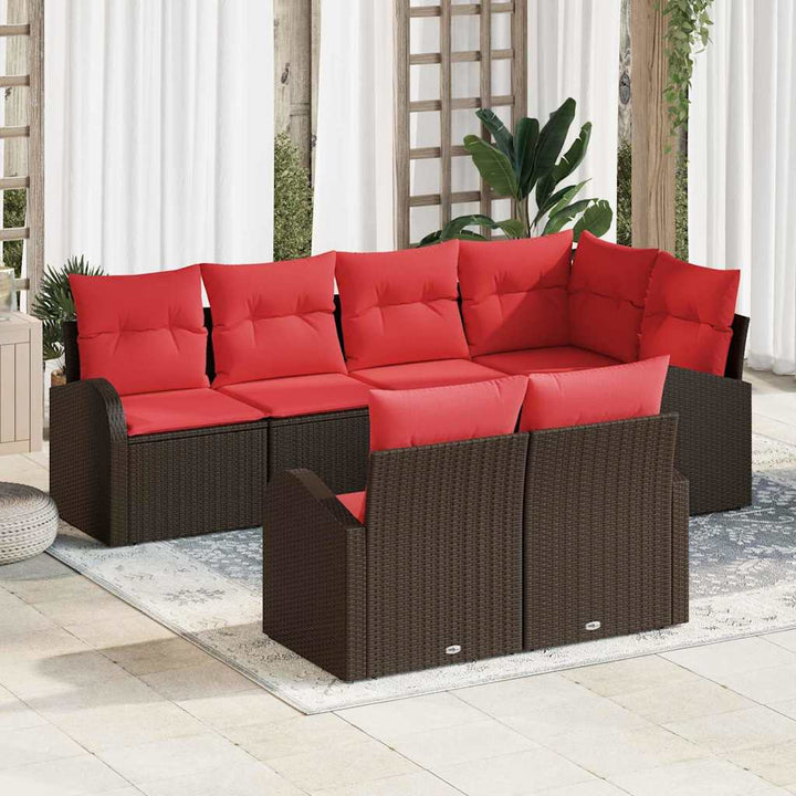 Havesofa Sæt Brun polyrattan