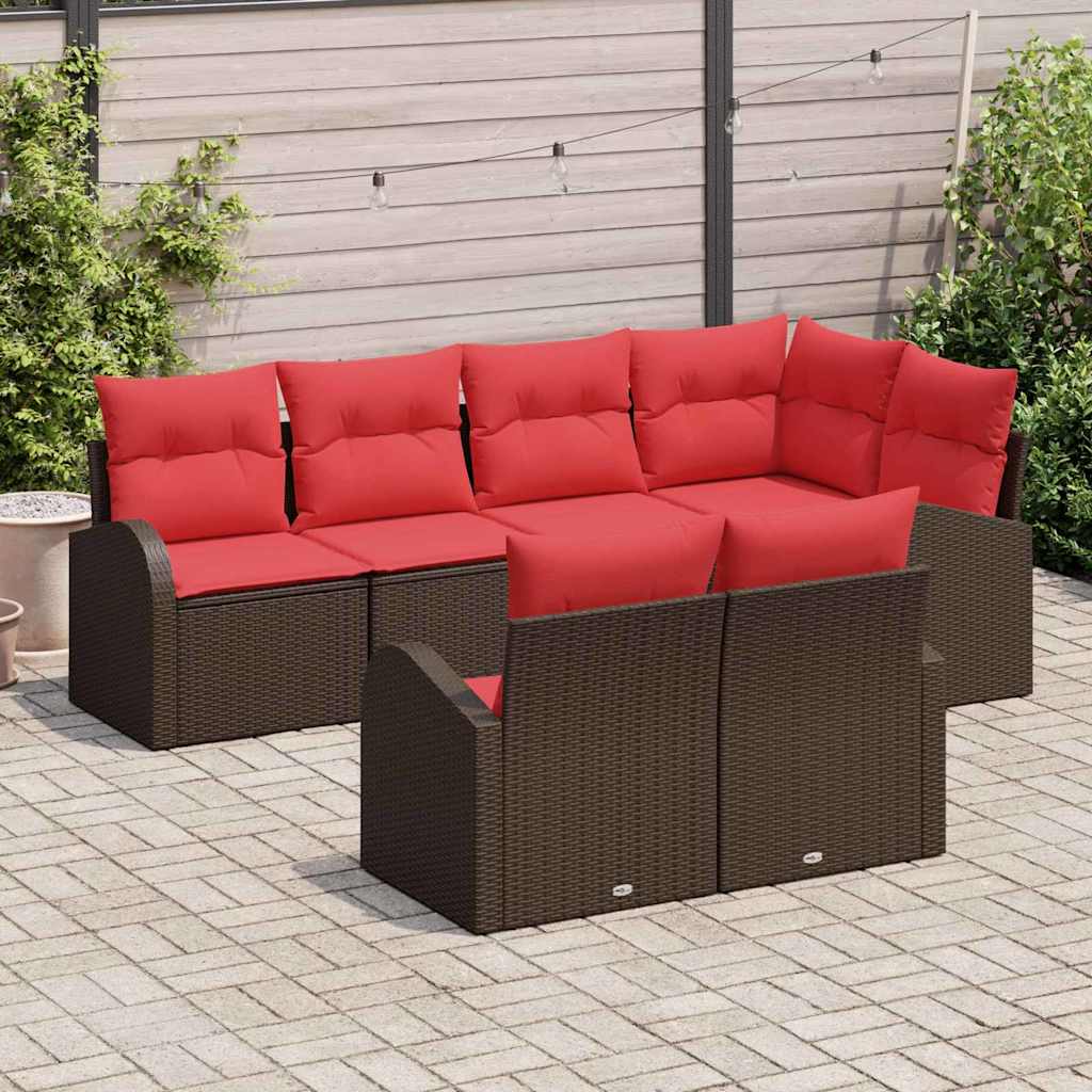Havesofa Sæt Brun polyrattan