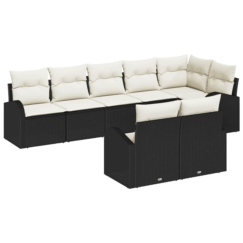 Havesofa Sæt 8 pcs polyrattan