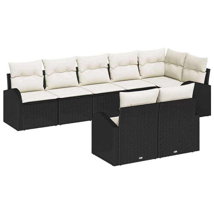 Havesofa Sæt 8 pcs polyrattan