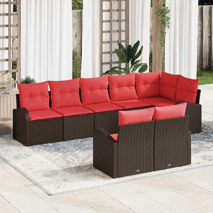 Havesofa Sæt Brun polyrattan