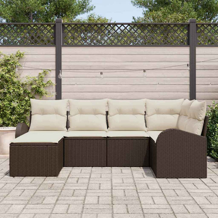 Havesofa Sæt Brun polyrattan