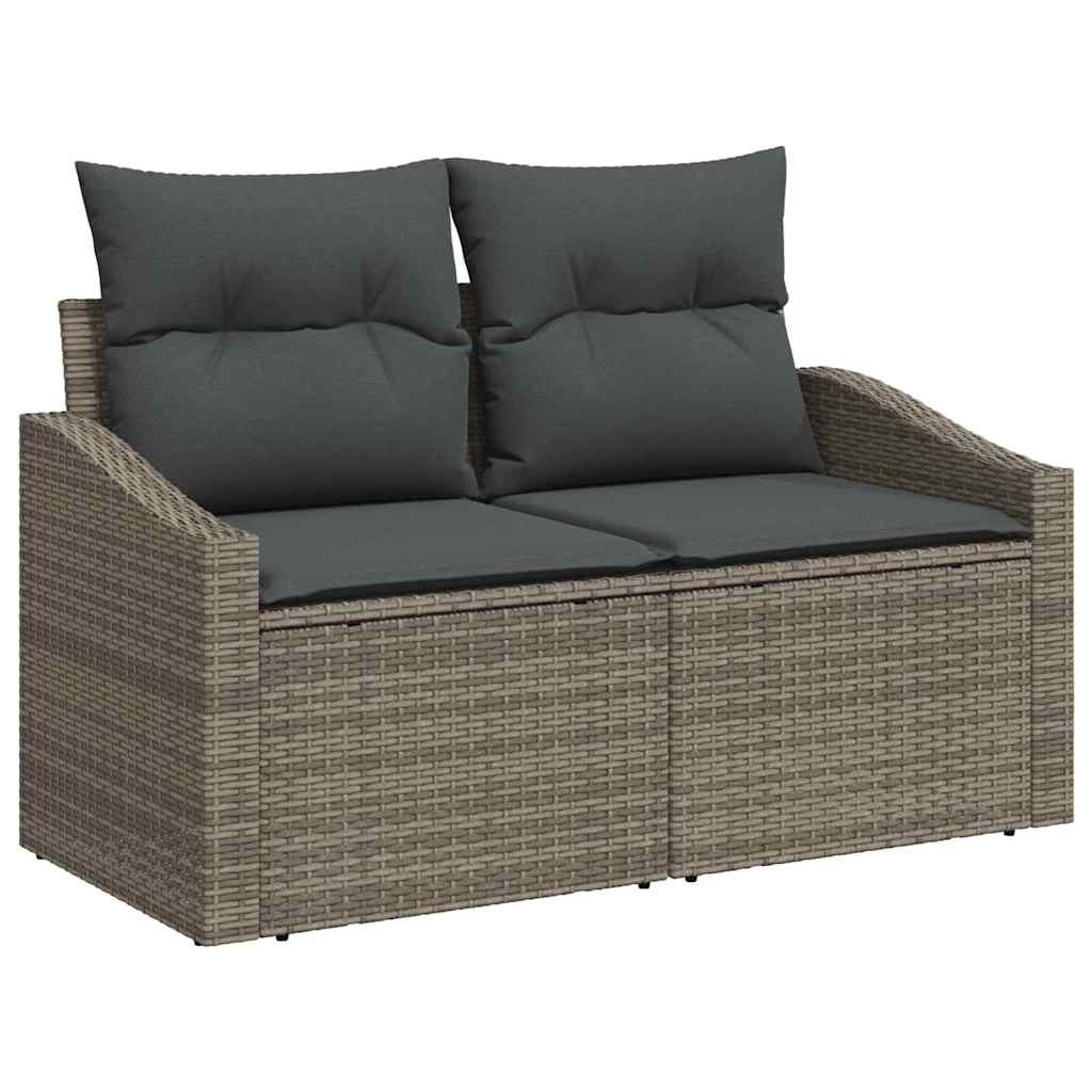 Sofa Sæt 6 stk. Grå polyrattan